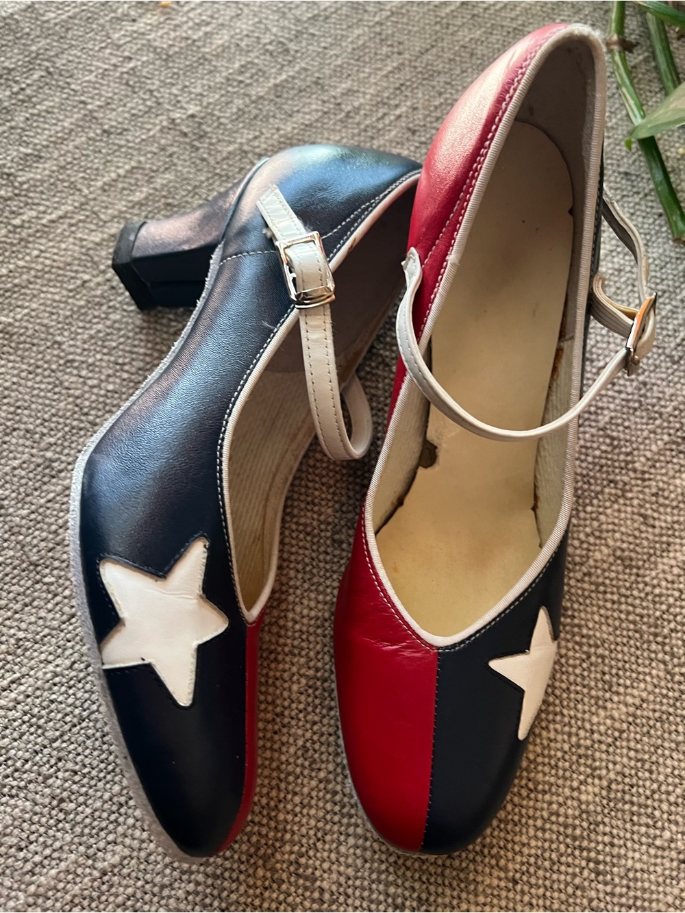 Coast Square Dance Shoes Leather Texas Star style Made In USA Women Sz 5.5